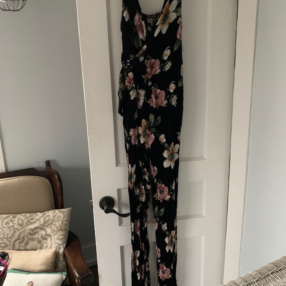 Floral Wrap Jumpsuit